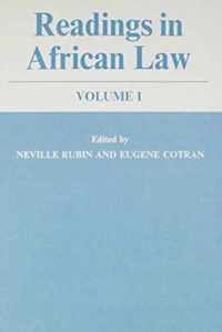 Readings in African Law Cb