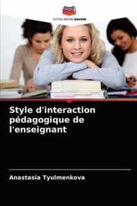 Style d'interaction pedagogique de l'enseignant