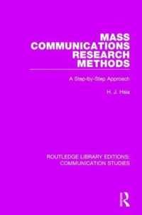 Mass Communications Research Methods