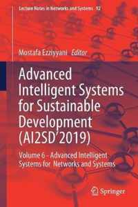 Advanced Intelligent Systems for Sustainable Development AI2SD 2019