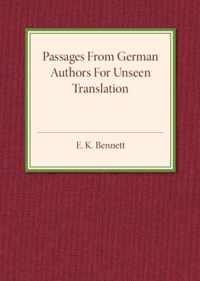 Passages from German Authors for Unseen Translation