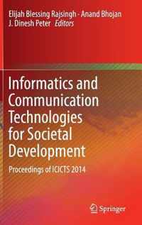 Informatics and Communication Technologies for Societal Development