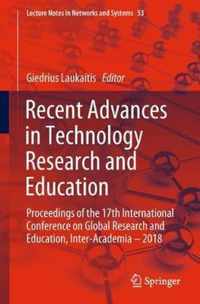 Recent Advances in Technology Research and Education