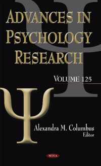 Advances in Psychology Research