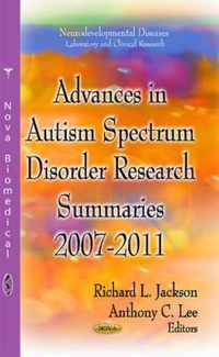 Advances in Autism Spectrum Disorder Research