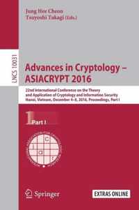 Advances in Cryptology -- ASIACRYPT 2016