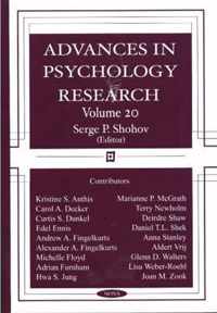 Advances in Psychology Research