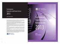 Contemporary Ergonomics and Human Factors 2013