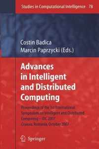 Advances in Intelligent and Distributed Computing