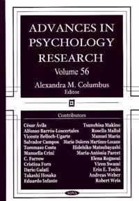 Advances in Psychology Research