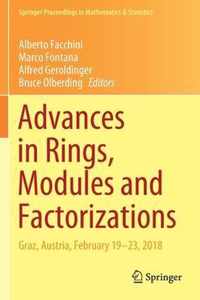 Advances in Rings, Modules and Factorizations