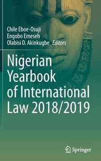 Nigerian Yearbook of International Law 2018/2019