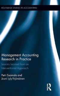 Management Accounting Research in Practice