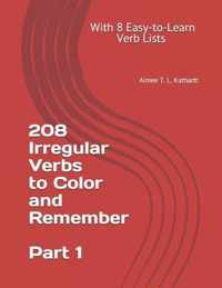 208 Irregular Verbs to Color and Remember