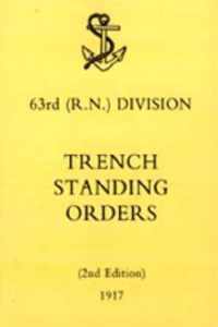 63rd (RN) Division Trench Standing Orders 1917