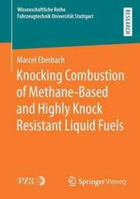 Knocking Combustion of Methane-Based and Highly Knock Resistant Liquid Fuels