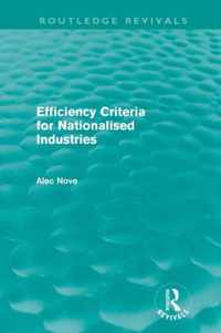 Efficiency Criteria for Nationalised Industries