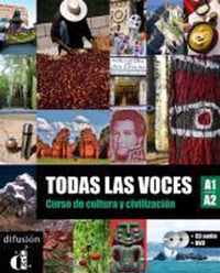 Todas las voces (A1/A2). Lehrbuch + Audio-CD + DVD