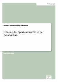 OEffnung des Sportunterrichts in der Berufsschule