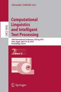 Computational Linguistics and Intelligent Text Processing