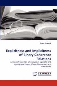 Explicitness and Implicitness of Binary Coherence Relations