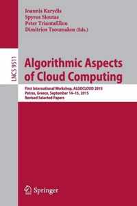 Algorithmic Aspects of Cloud Computing