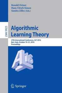 Algorithmic Learning Theory