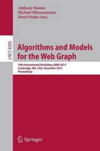 Algorithms and Models for the Web Graph