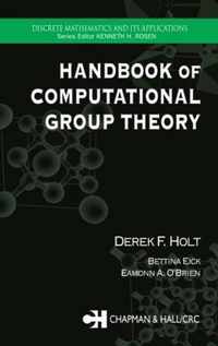 Handbook of Computational Group Theory