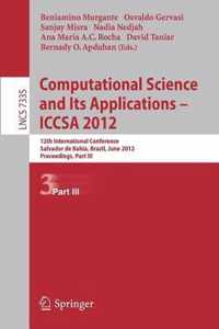 Computational Science and Its Applications -- ICCSA 2012