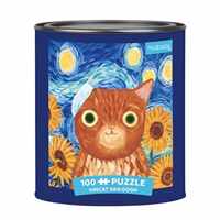 Puz 100 Tin Artsy Cat Vincat Van Go