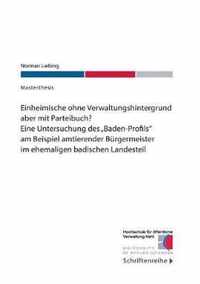 Einheimische ohne Verwaltungshintergrund aber mit Parteibuch?