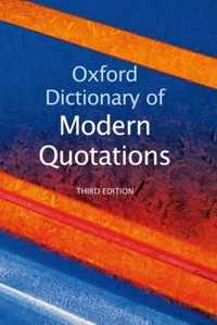 Oxford Dictionary of Modern Quotations