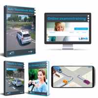 AutoTheorieboek 2023 met Samenvatting en Onbeperkt 3250 Online Oefenvragen & 50 Examens + Mobiele Apps + CBR informatie - Auto Theorie Leren Rijbewijs B - Lens Media 2023