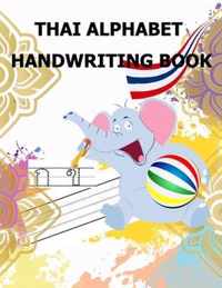 Thai alphabet handwriting book