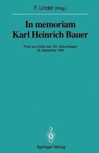 In Memoriam Karl Heinrich Bauer