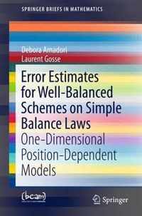 Error Estimates for Well Balanced Schemes on Simple Balance Laws