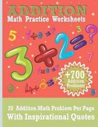 Addition Math Practice Worksheets