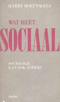 Wat heet sociaal