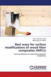 Best ways for surface modifications of wood fiber composites (WPCs)