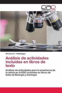 Analisis de actividades incluidas en libros de texto