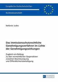 Das immissionsschutzrechtliche Genehmigungsverfahren im Lichte der Genehmigungswirkungen