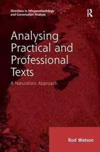 Analysing Practical and Professional Texts