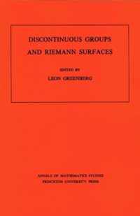 Discontinuous Groups and Riemann Surfaces (AM-79), Volume 79