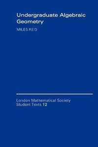 Undergraduate Algebraic Geometry