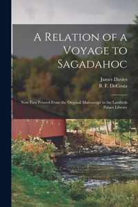 A Relation of a Voyage to Sagadahoc