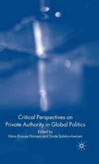 Critical Perspectives on Private Authority in Global Politics