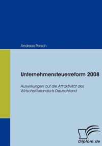 Unternehmensteuerreform 2008