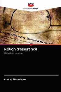 Notion d'assurance