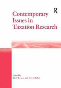 Contemporary Issues in Taxation Research